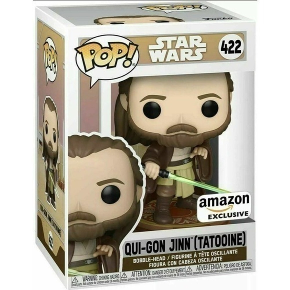 Qui-Gon Jinn Tattooine Amazon Exclusive Funko Pop